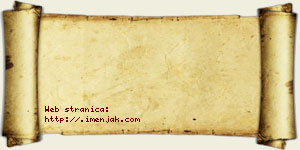 Olga Bzenić vizit kartica